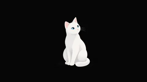 White Cat Blue Eyes
