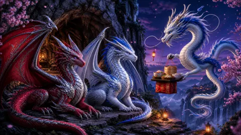Wyvern Pair With Chinese Dragon