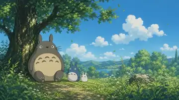Totoro's Sunny Grove live wallpaper