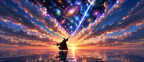 Samurai Splitting the Cosmic Sky