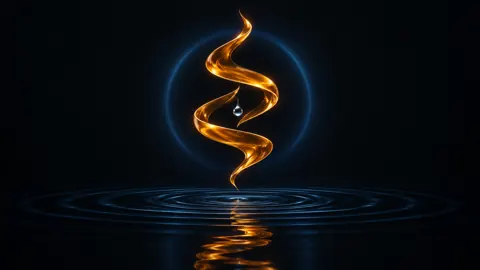 Amber Spiral Above Black Pool