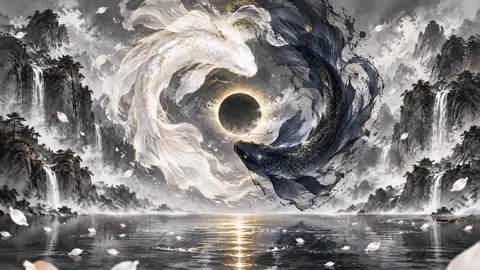 Koi Spirits Around Eclipse