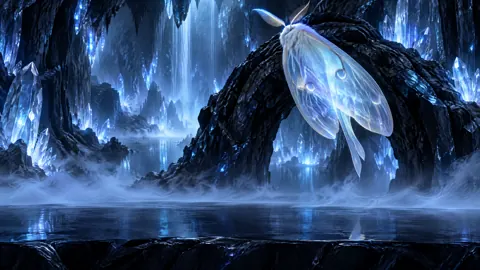 Glowing Moon Moth Cavern