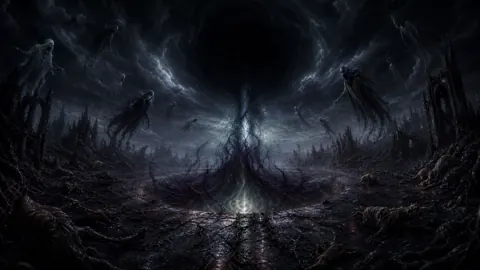 Spectral Figures Around Glowing Abyss