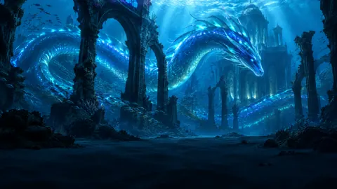 Bioluminescent Sea Serpent Palace