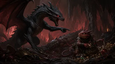 Black Wyvern and Kobold Looting