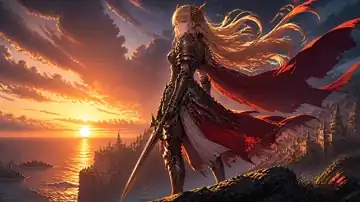 Sunset Blade Vigil live wallpaper