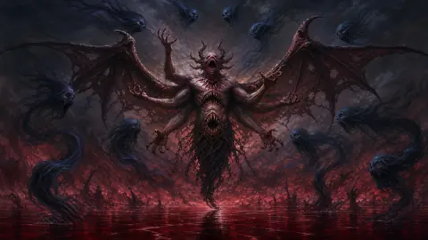 Six-Armed Monster Above Blood Lake