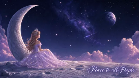 Fantasy Princess on the Moon