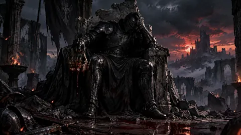 Black Knight With Bloodied Crown