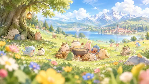 Chibi Meadow Cauldron Picnic