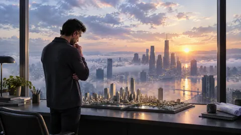 Architect With City Model