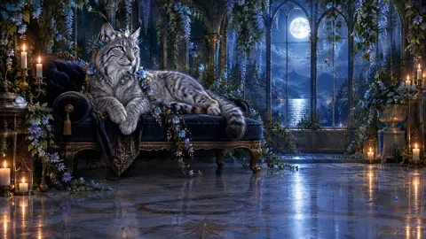 Crowned Lynx in Conservatory
