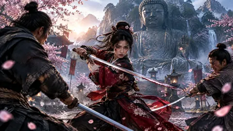 Samurai Battle Beneath Buddha
