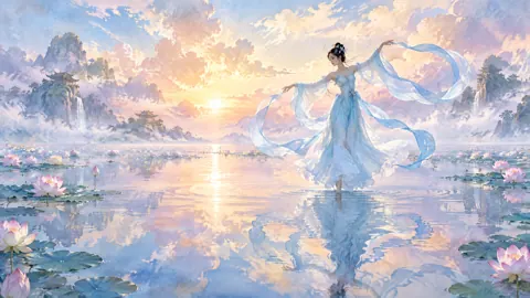 Dancer Above Lotus Pond