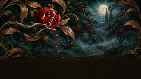 Pomegranate With Drifting Seeds