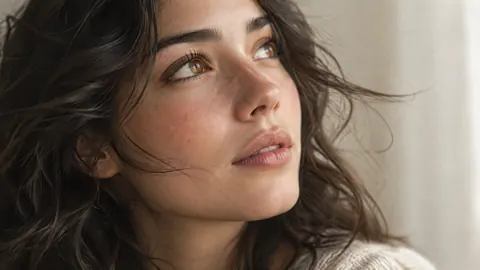 Freckled Woman by Window