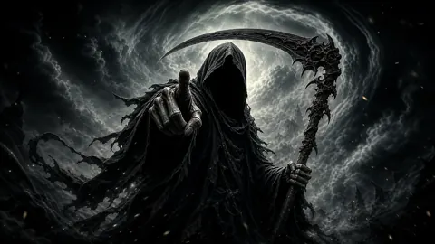 Grim Reaper With Ancient Scythe