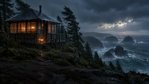 Stormy Coastal Fire Lookout