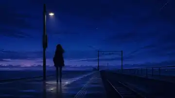 Blue Hour Platform live wallpaper