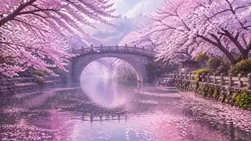 Blossom Mist River live wallpaper