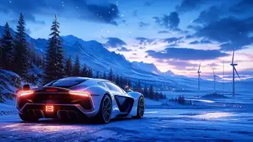 Twilight Glacier Run live wallpaper