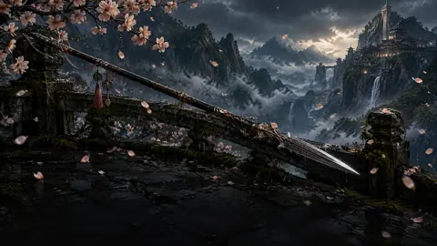 Ceremonial Spear on Mossy Bridge