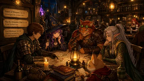 Fantasy Party Planning Map