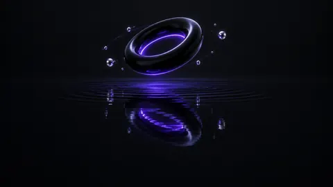 Glowing Violet Torus