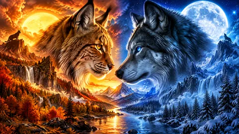 Lynx and Wolf Mountain River