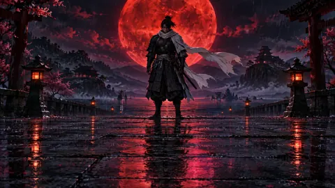 Samurai Under Crimson Moon