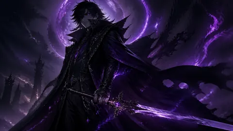 Anime Wizard Under Purple Moon