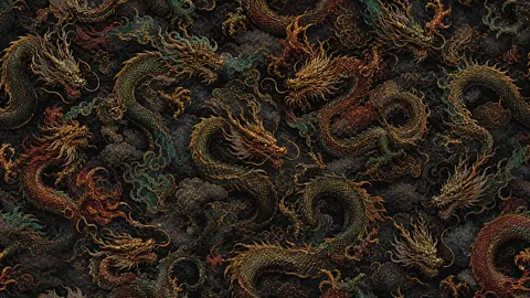 Folklore Dragons in Mist