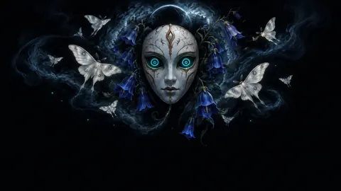 Glowing Porcelain Mask Moths