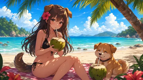 Coconut Tides Companions live wallpaper