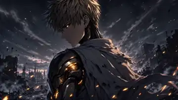 Cybernetic Dusk Hero live wallpaper