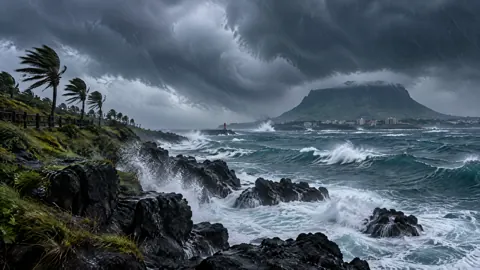 Jeju Island Typhoon Coast
