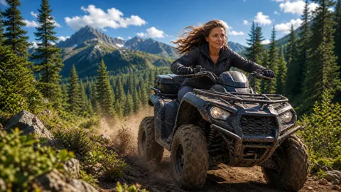 Polish Woman on Muddy Quad