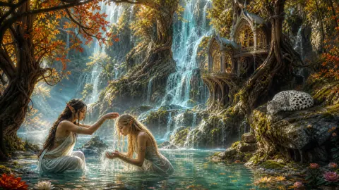 Elf Treehouse Waterfall River