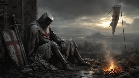 Templar Knight by Campfire