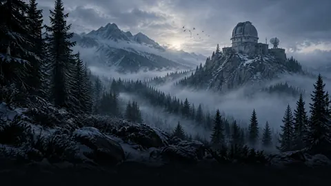 Abandoned Observatory at Sunrise