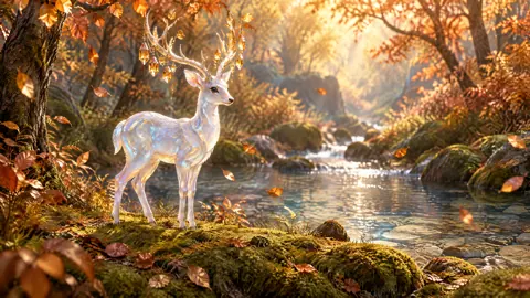 Crystal Antler Deer Stream