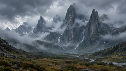 Foggy Alpine Valley Rain