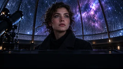 Young Astronomer at Observatory