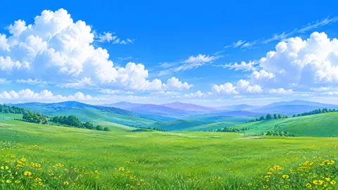 Turquoise Hills and Wildflowers