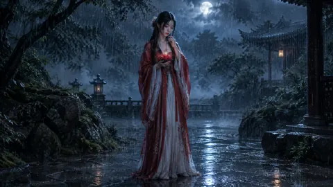 Woman With Lotus Candle