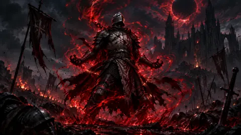 Berserker Knight Under Red Eclipse