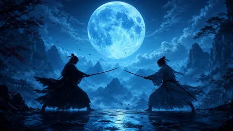 Swordsmen Beneath Blue Moon