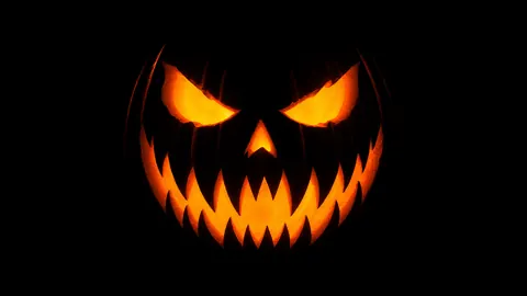 Black Jack-O'-Lantern Face