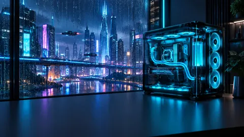 Cyberpunk PC by Rainy Window